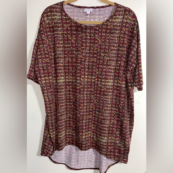 LuLaRoe Womens Short Sleeve Multicolor Blouse - Picture 1 of 5